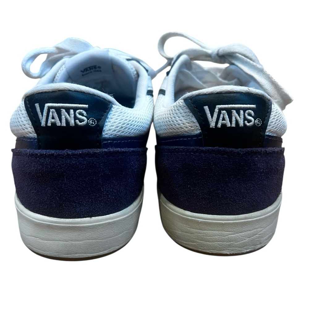 Vans Men's Navy and White Suede Sneakers 9.5 EUC - Picture 5 of 11